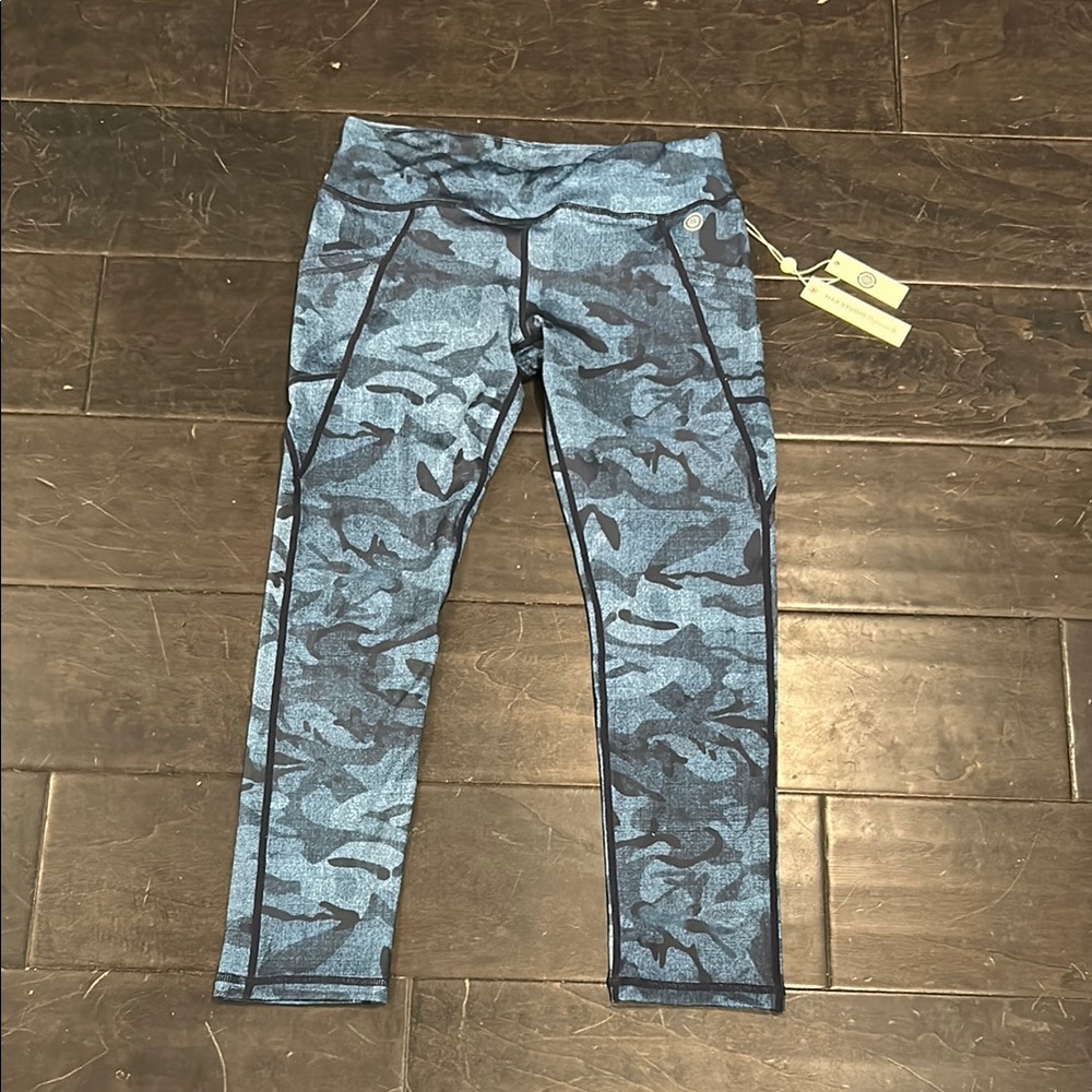 Blue Camo Pocket Leggings